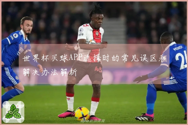 世界杯买球APP选择时的常见误区和解决办法解析